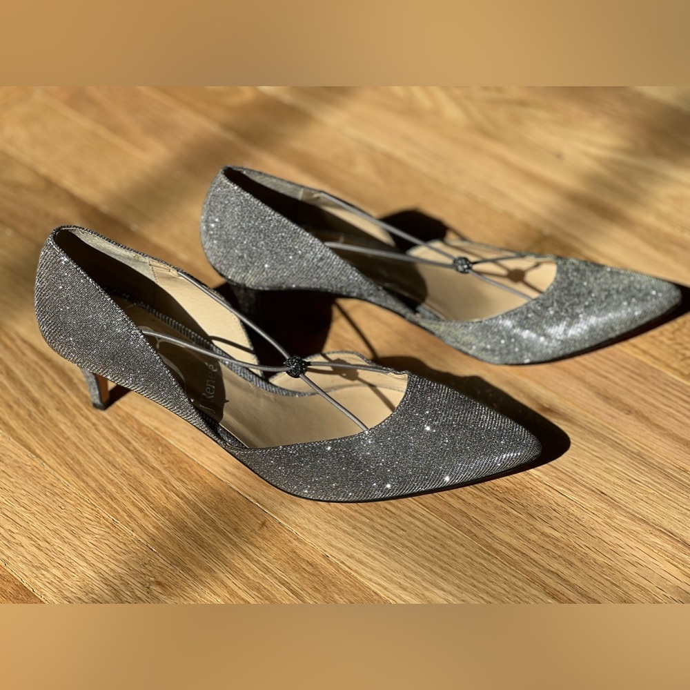 Sparkly Silver Cocktail Shoe